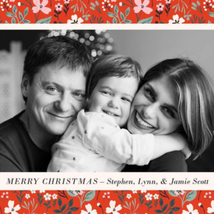 Holiday Primrose Horizontal Photo Card