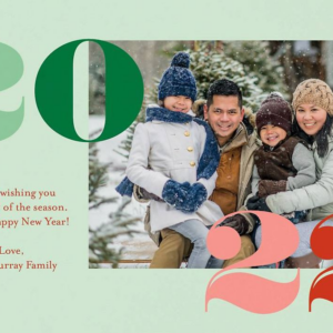 Colorful Year Photo Card