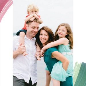 Watercolor Brush Vertical Photo Card