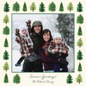 Tree Farm Square Photo Card
