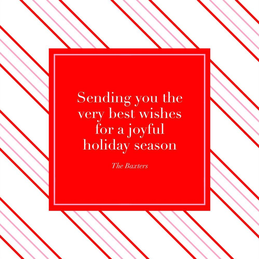 Peppermint Stripe Greeting Card