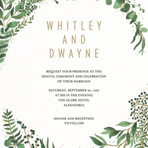 Verde Wedding Invitation