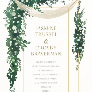 Lush Canopy Wedding Invitation
