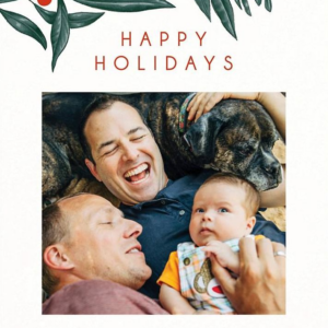 Christmas Botanical Photo Card