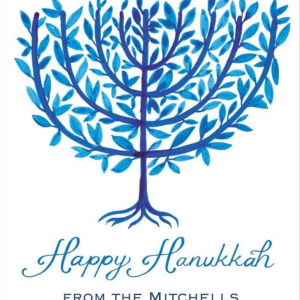 Menorah Tree Holiday Card