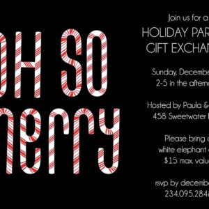 Oh So Merry Holiday Party Invitation