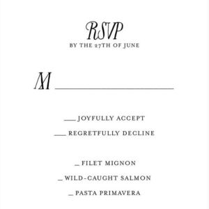 Miss Lila Response Card