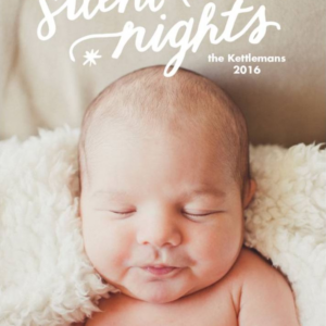 Silentish Nights Holiday Photo Card