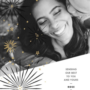 Holiday Starbursts Photo Card