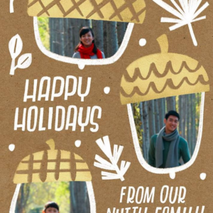 Bunch Of Nuts Holiday Photo Card