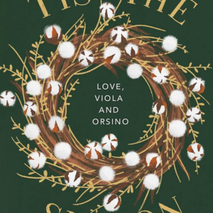 Cotton Wreath Frame Holiday Photo Card