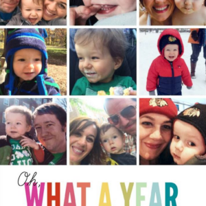 What A Year 9 Holiday Multi-Photo Card