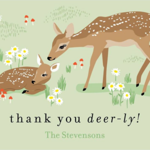 Deer Baby Thank You Notes