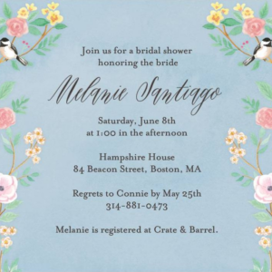 Chinoiserie Bridal Shower Invitation