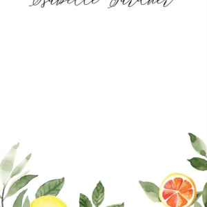 Lemon Leaves Stationery
