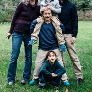 Foil Stamped Brush Bottom Vertical Happy Holidays Photo Card