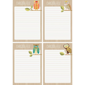 619418680.png Owls Personalized Note Pads