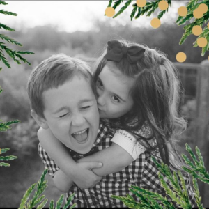 Confetti Branches Horizontal Foil Holiday Photo Card