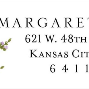 English Lavender Return Address Label