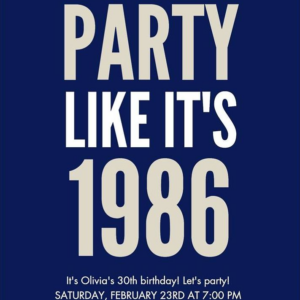 Party Like Birthday Party Invitation