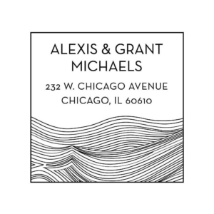 Waves Custom Stamp Set