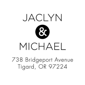 Deco Ampersand Custom Stamp Set