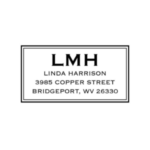 619419674.png Monogram Label Custom Stamp