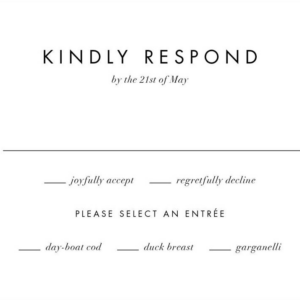 Meadow Garland Response Card