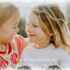 619419912.png Snowy Border Holiday Postcard