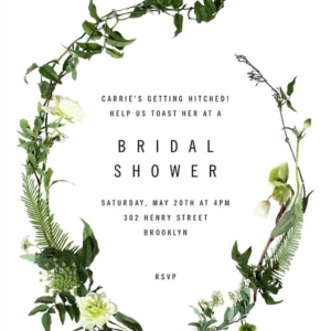 Chincoteague Bridal Shower Invitation