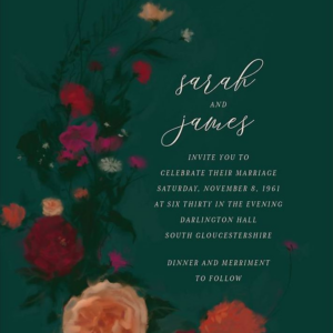 Bollongier Wedding Invitation