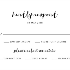 Queen Anne Response Card