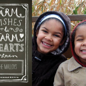 Warm Wishes Chalkboard Holiday Photo Card