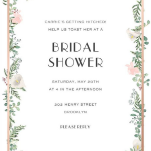 Lautaret Foil Bridal Shower Invitation
