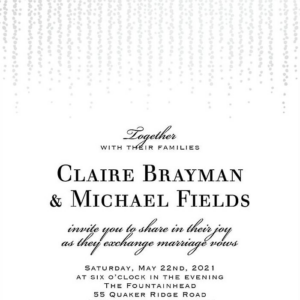 Chandelier Wedding Invitation
