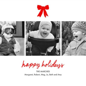 Holiday Triptych Horizontal Photo Card