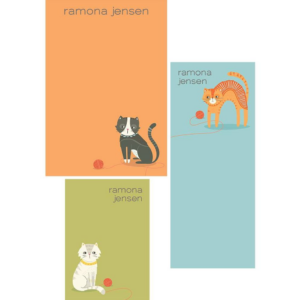 Cat Yarn Mixed Personalized Notepads
