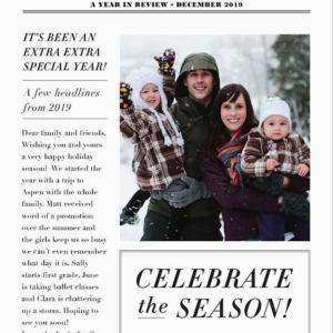 The Holiday Times Photo Card