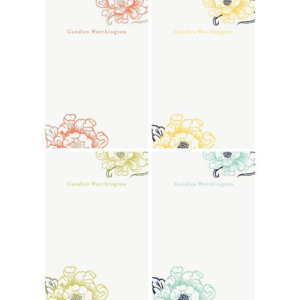 Cottage Bloom Personalized Note Pads