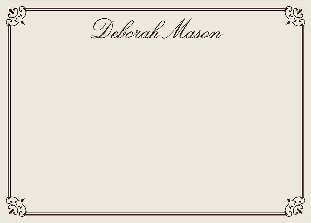 Fancy Border A6 Stationery