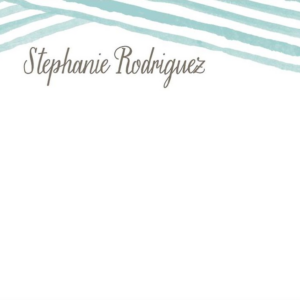 Watercolor Lines A6 Stationery