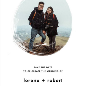 Painted Circle Save The Date