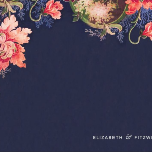 Rose Floral Ikat Stationery