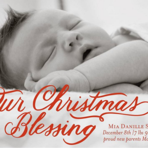 Christmas Blessing Photo Card