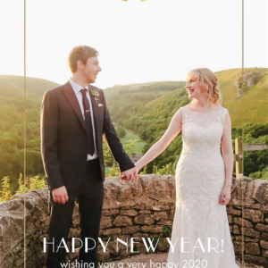 Champagne Glass Holiday Photo Card