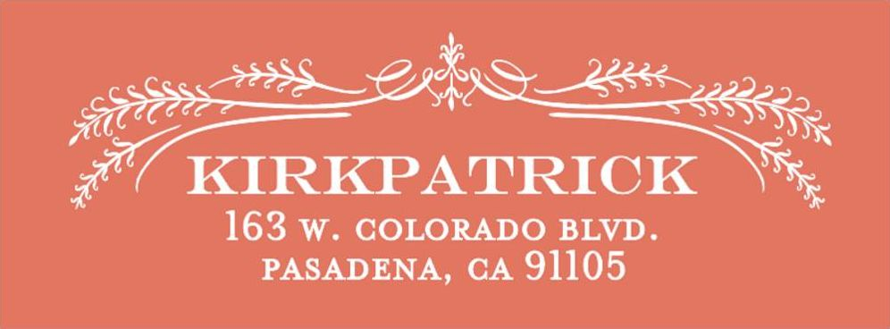 Filigree Color Return Address Label