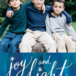 619421444.png Joy and Light Hanukkah Holiday Photo Card