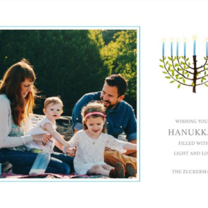 619421473.png Olive Tree Menorah Holiday Photo Card