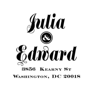 Fanciful Flourish Custom Stamp Set