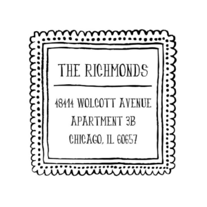 Chalk Frame Custom Stamp